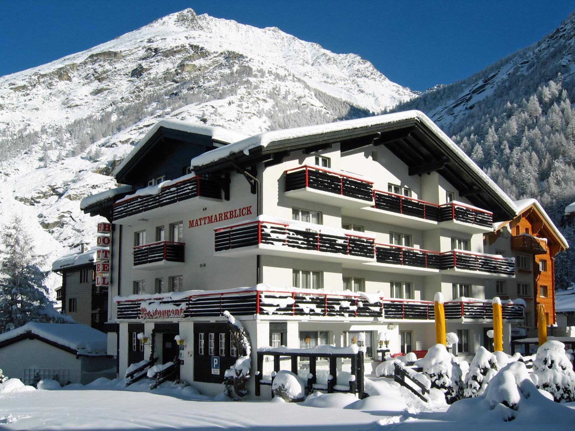 Hotel Restaurant Mattmarkblick Saas-Almagell Dış mekan fotoğraf