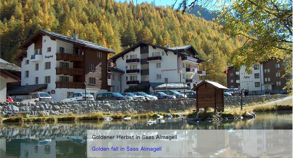 Hotel Restaurant Mattmarkblick Saas-Almagell Dış mekan fotoğraf