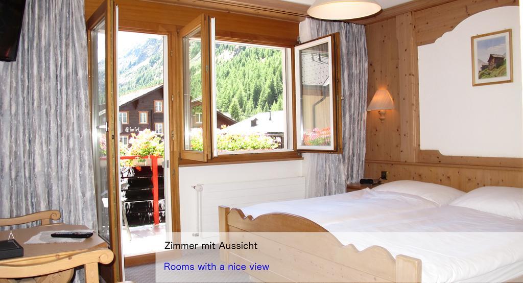 Hotel Restaurant Mattmarkblick Saas-Almagell Oda fotoğraf