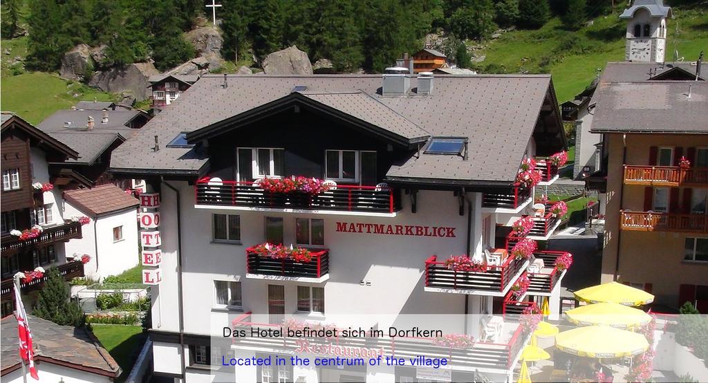 Hotel Restaurant Mattmarkblick Saas-Almagell Dış mekan fotoğraf